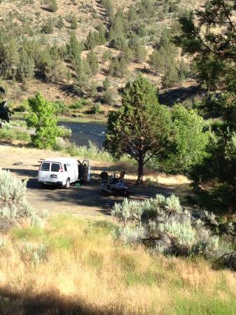 Campsite along John Day River