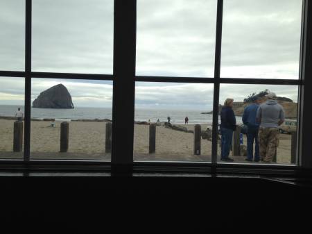 View from our table in Pelican Pub