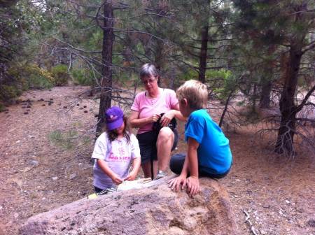 Letterboxing with grandkids