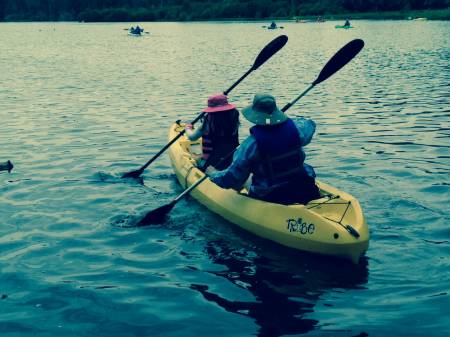 Kayaking on Manzanita Lake