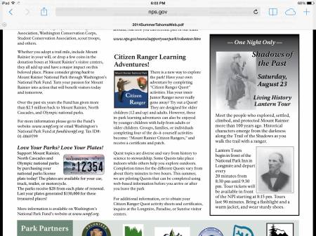 Citizen Ranger article