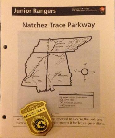Natchez Trace Jr Ranger booklet