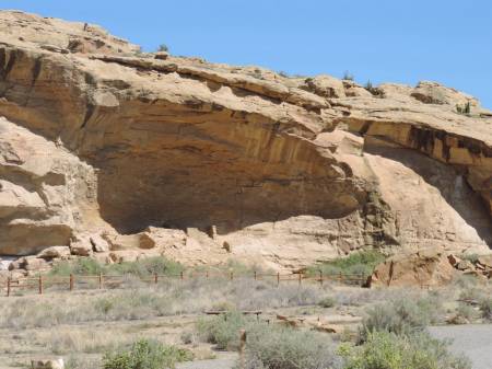 Chaco - ruins in campground