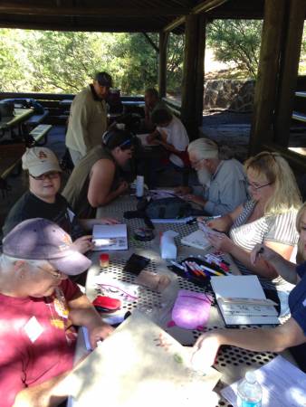 Santa Fe Letterboxing gathering Hyde Memorial SP