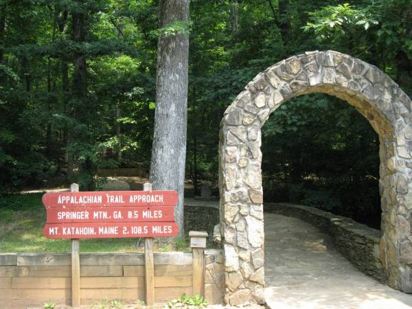 Amicalola Falls offers hikers an approach to the Appalachian Trail