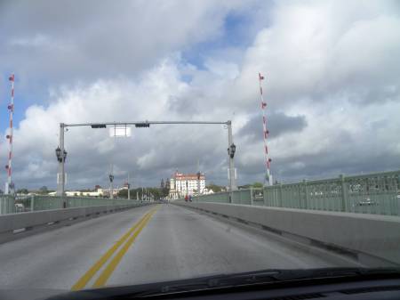 approaching St. Augustine via Bridge of Lions
