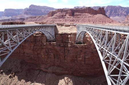Navajo Bridge over the Colorado River near Page, Arizona