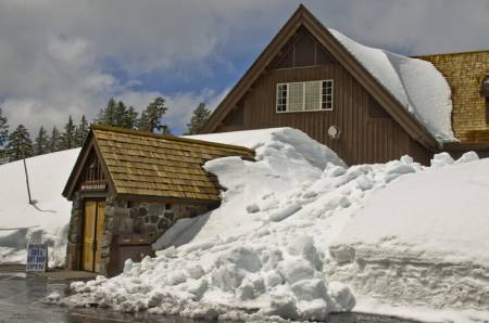 Snowed in at Crater Lake