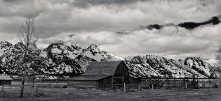 Panoramic - B&amp;W - Grand Teton NP