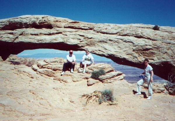 Guests at Mesa Arch