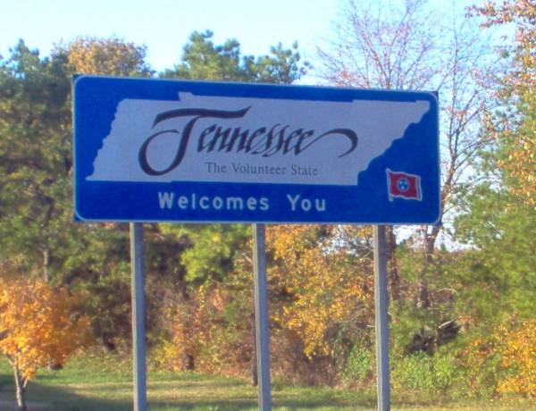 Tennessee Welcome Sign