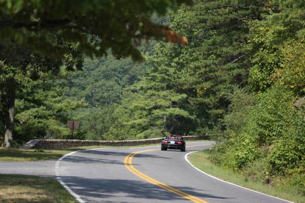 Skyline road and BMW
