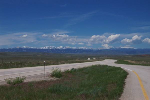 The Rocky Mountains near Gillette, Wyoming