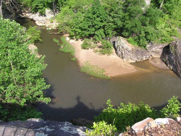 River Below Noccalula Falls