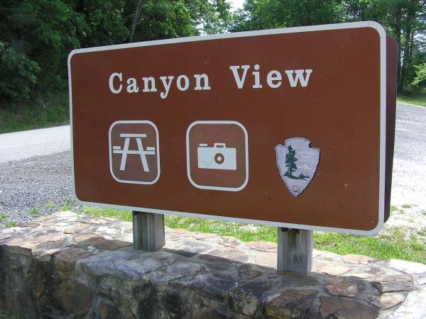 Canyon View Overlook Sign