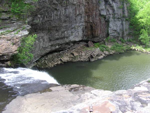 Looking Over DeSoto Falls