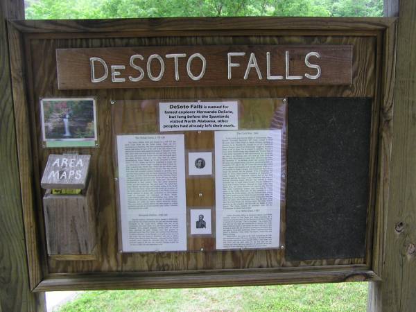 DeSoto Falls Sign