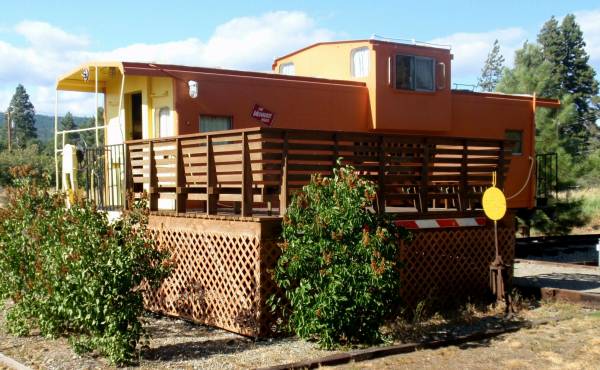 Our Milwaukee Road caboose accommodations