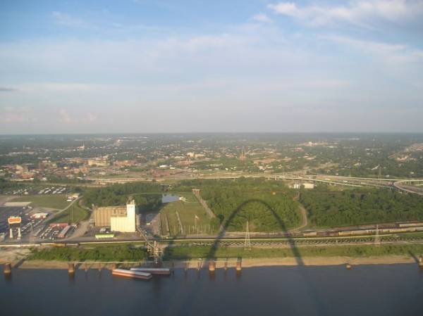 Looking East From Top of the Gateway Arch