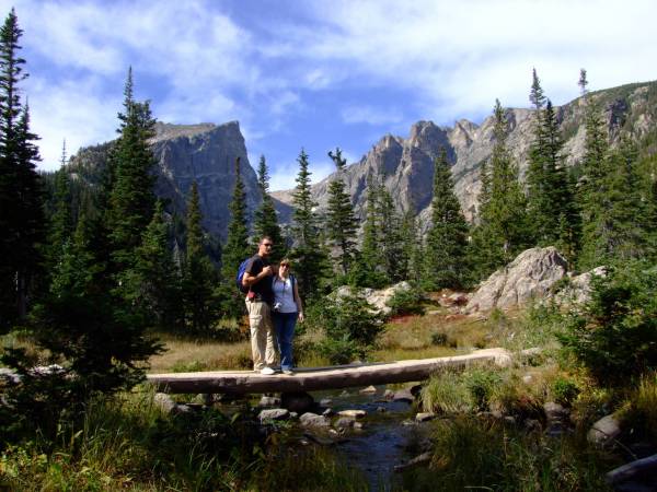 Hiking from Bear lake to Emerald lake