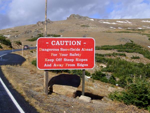 High up on Trail ridge road.