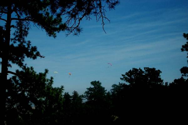Hang Gliders over Windy Saddle Park