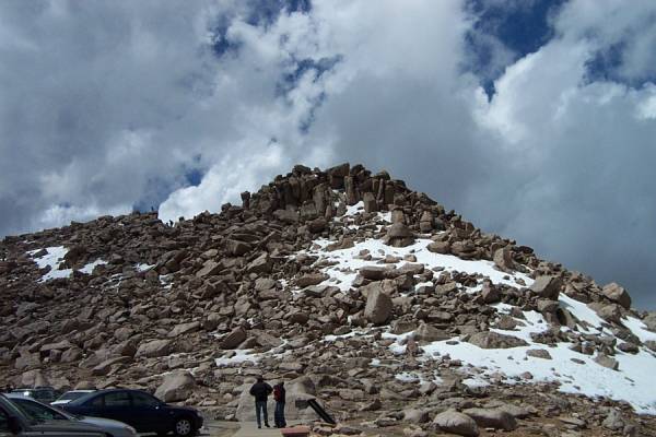 The true summit of Mount Evans