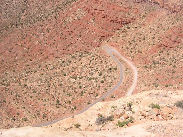 Switchbacks down below