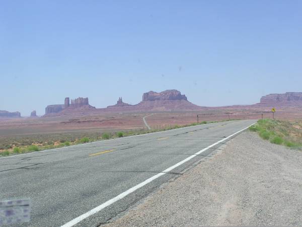 Looking toward Monument Valley