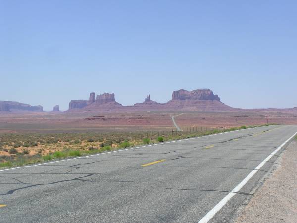 Approaching Monument Valley