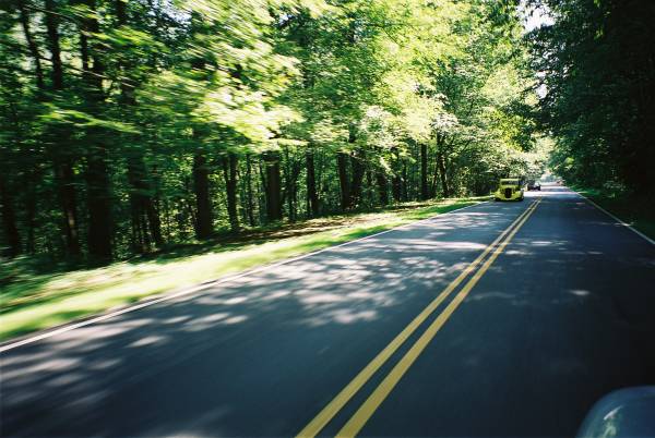 Hot Rod on Newfound Gap Road