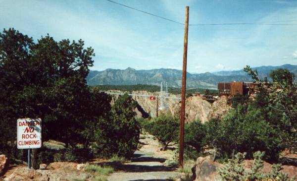 First View of Royal Gorge Bridge