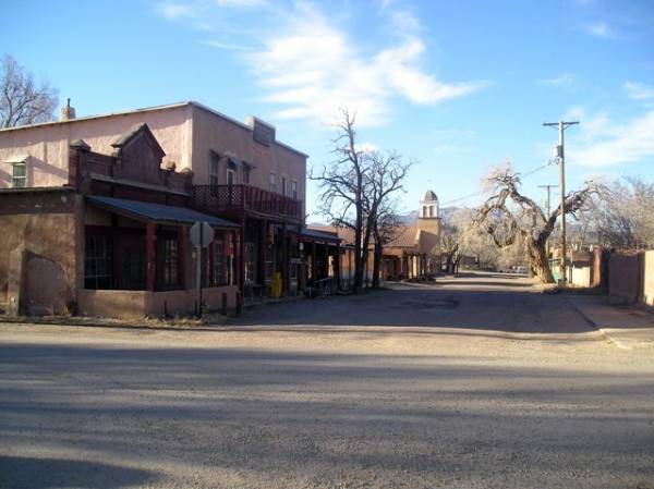 Front Street in Cerrillos, New Mexico