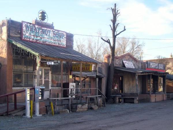 Front Street in Cerrillos, New Mexico