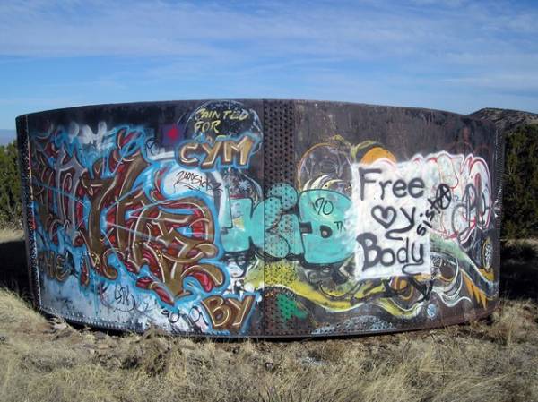 Graffiti Mural on the Turquoise Trail