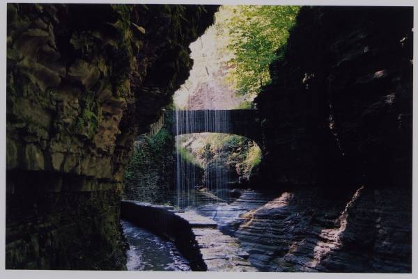 Bridal Veil falls in Watkins Glen