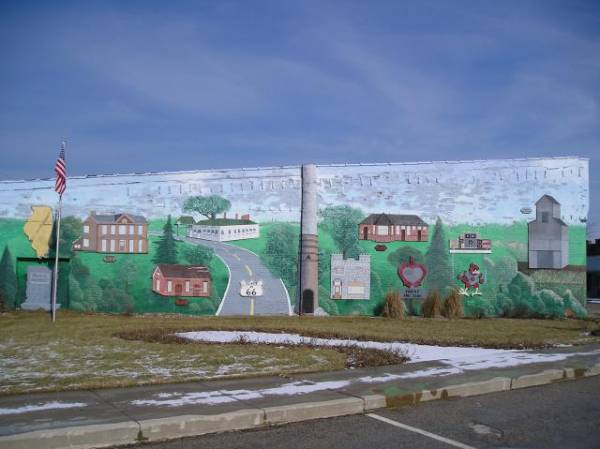Route 66 Mural in Chenoa, Illinois