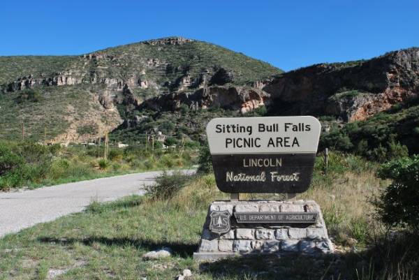 Sitting Bull Falls in New Mexico