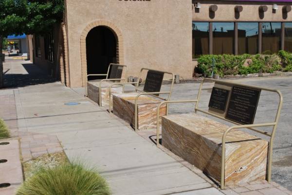 Marble Benches in Artesia, New Mexico
