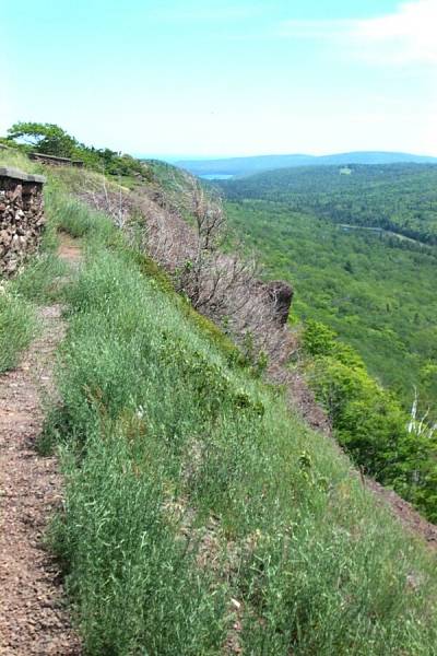 North view form Brockway Mountain Drive