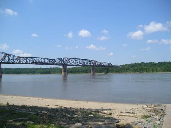 Railroad Bridge Over the Mississippi River