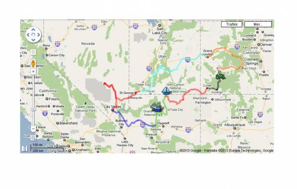 Map Roadtrip 2008