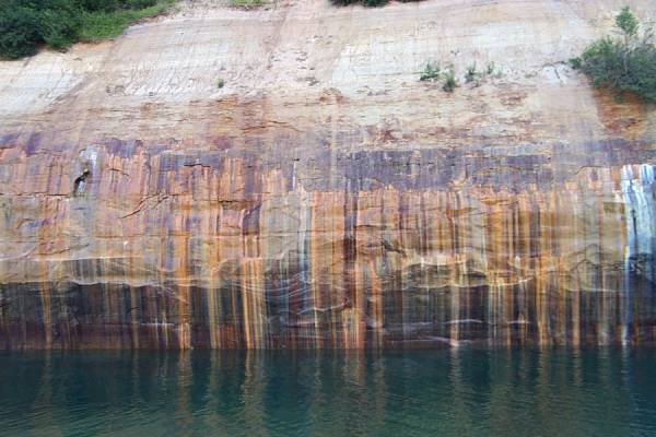 Painted Wall at Pictured Rocks