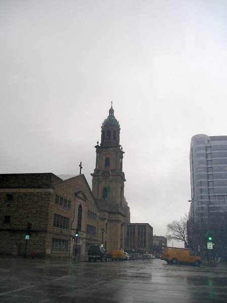 Church Steeple in Downtown Milwaukee, Wisconsin