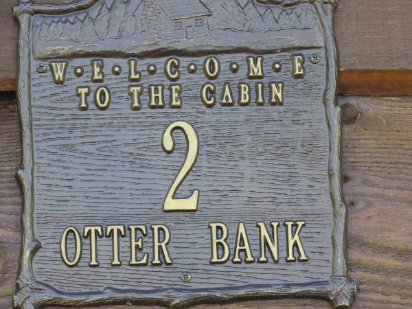 Otter Bank Cabin Sign