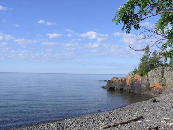 Rocky view of Lake Superior