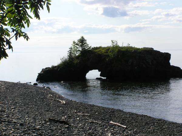 Closer View of Hollow Rock