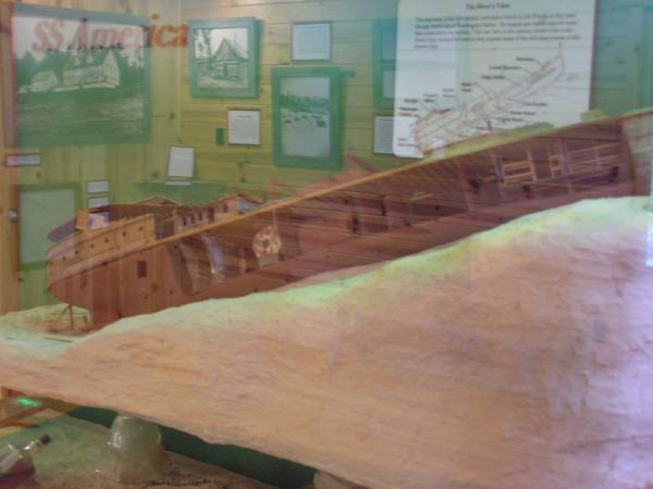 SS America Exhibit in Visitor Center