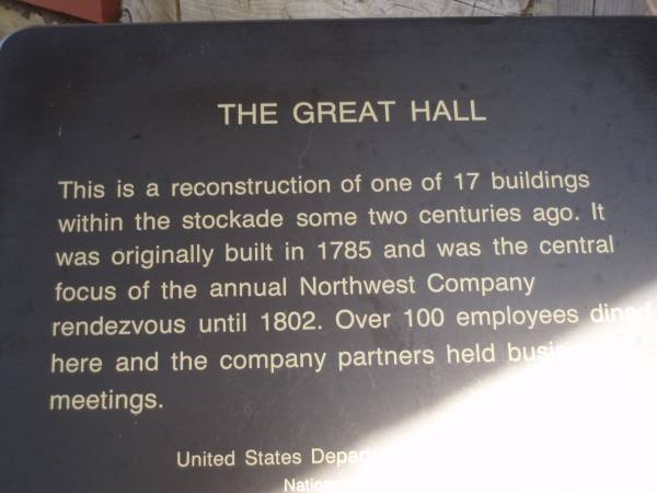 Great Hall Info Sign