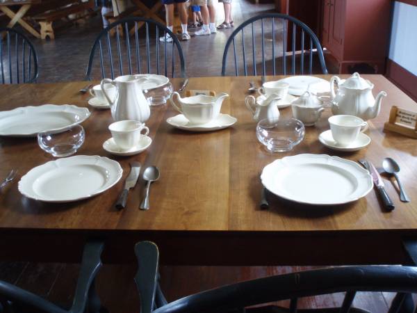 Table in Great Hall